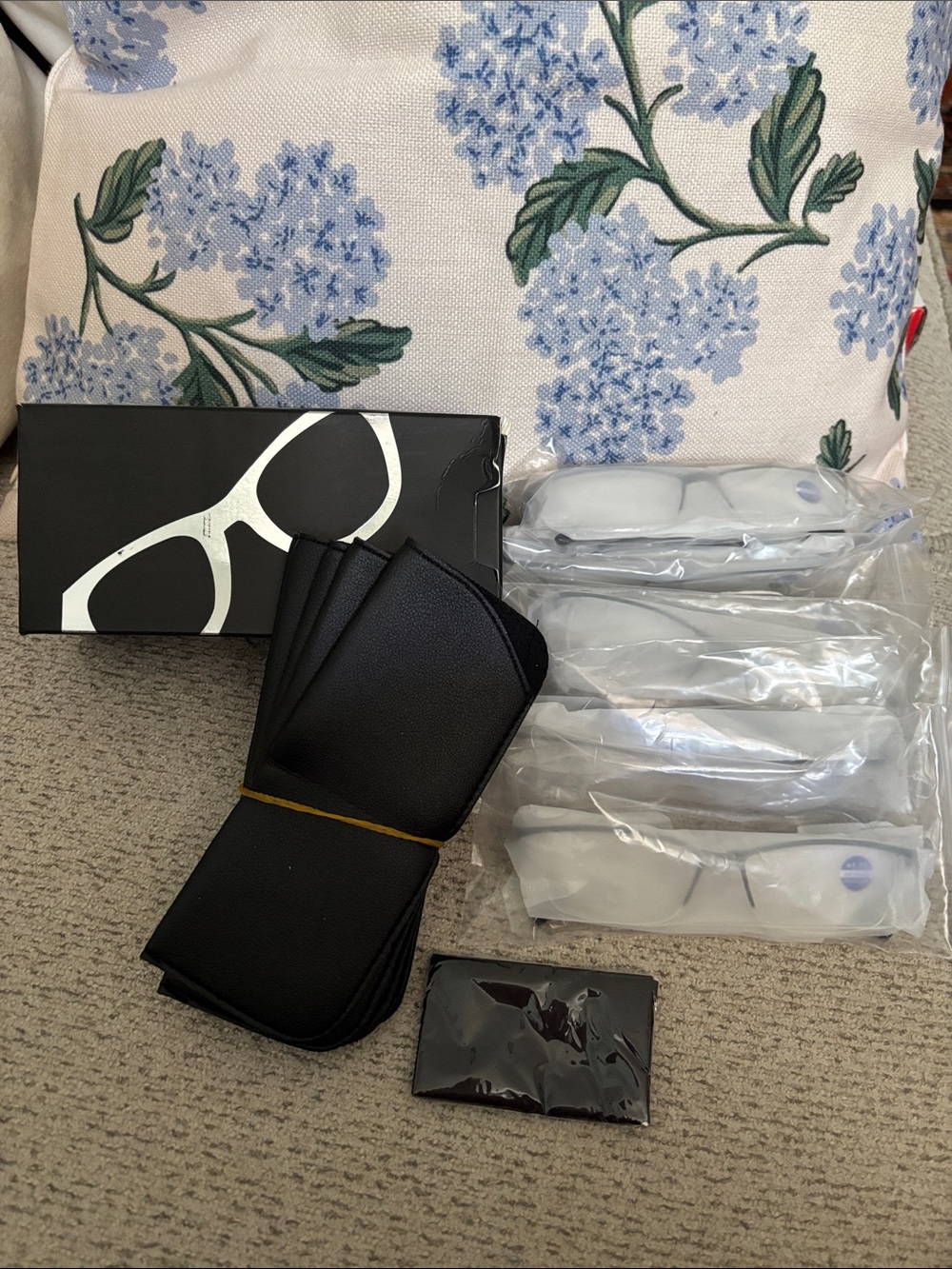 Men's Black Anti Blue reader glasses  +1.75